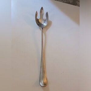 SILVER PLATE SERVING FORK
